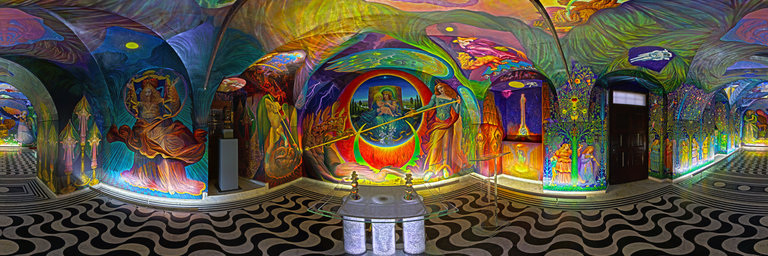 The monumental work by Ernst Fuchs at the St. Egid Chapel
