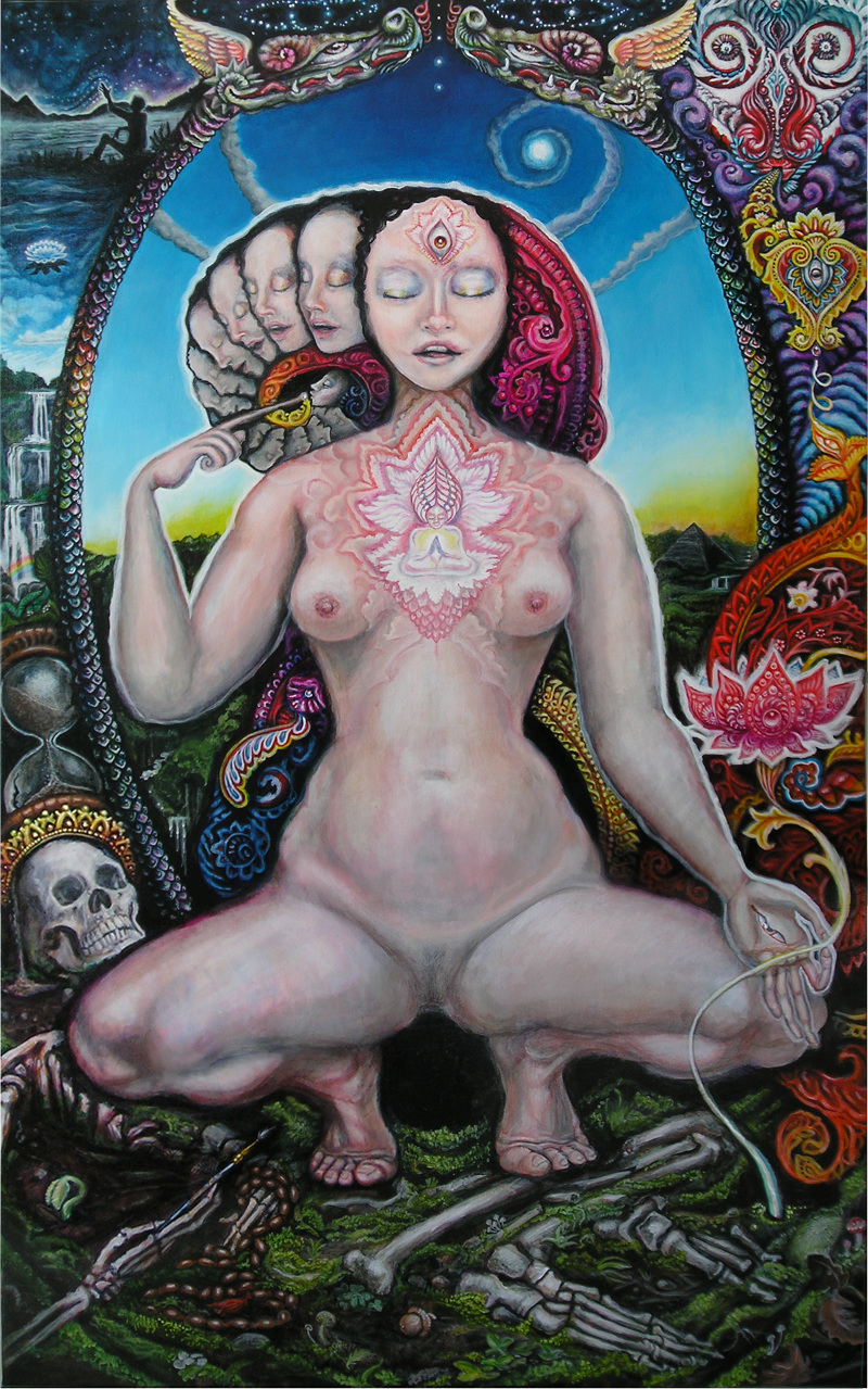 The Godess of Creation by Randal Roberts - 36″ x  48″ - 2011 / acrylic on canvas