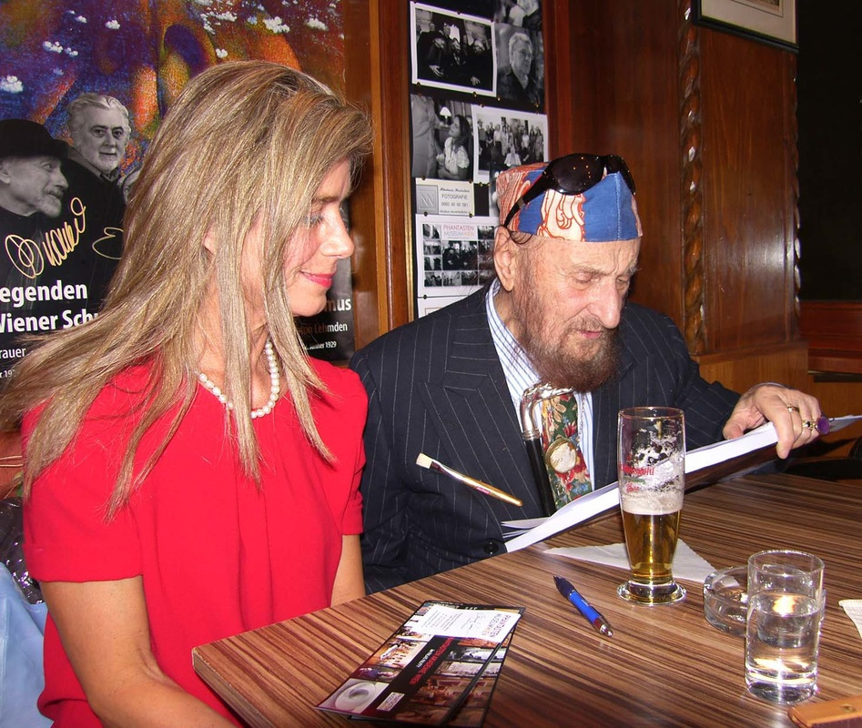Ernst Fuchs, February 2012 at the Cafe Palffy