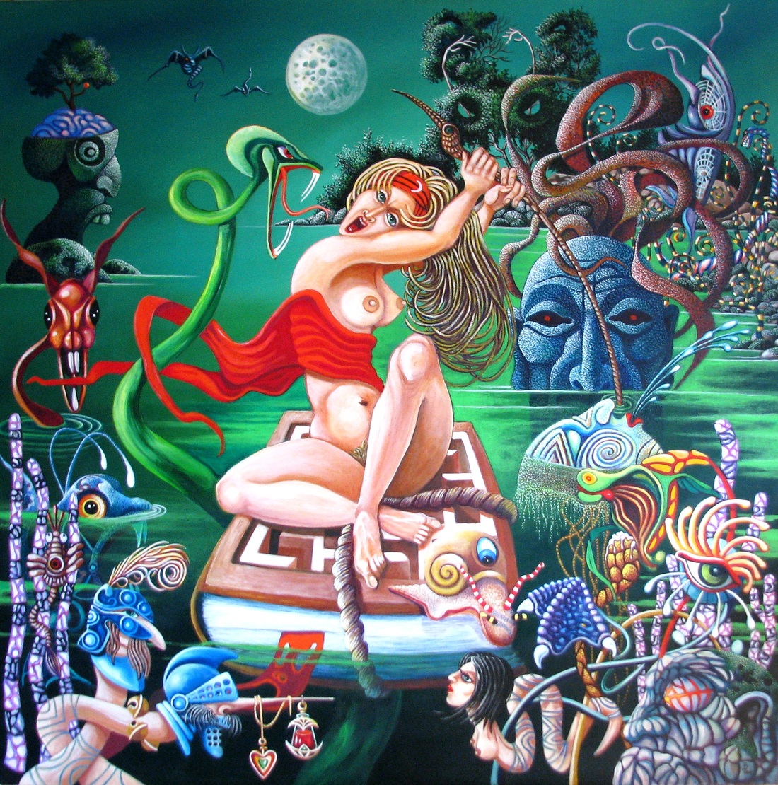 Lilith's Boating Trip by Peter Wall