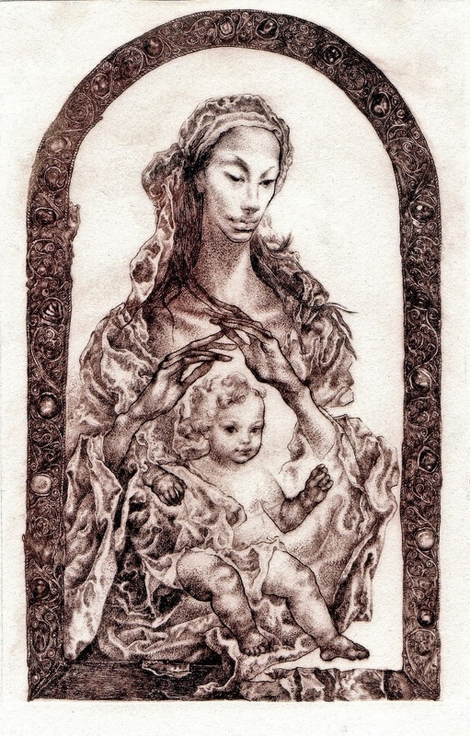 Madonna with Child by Mimi Staneva
