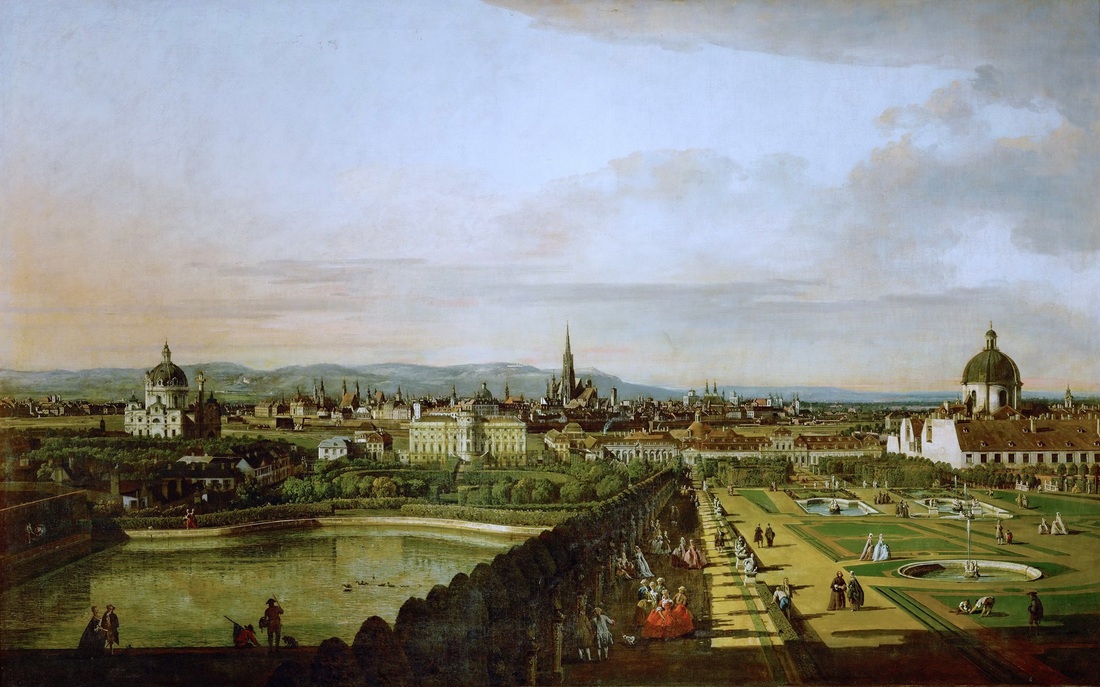 Veduta of Vienna by Bernardo Bellotto